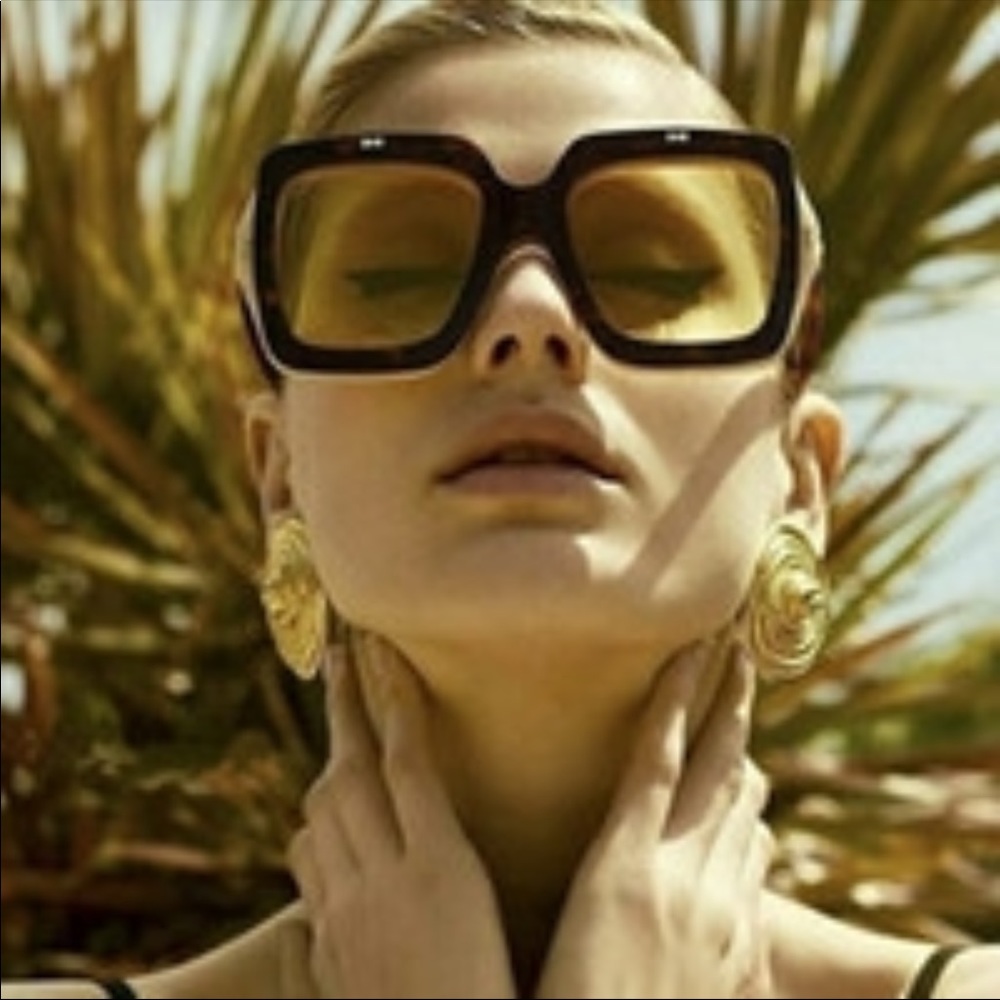 Gucci Oversized Flip Up Sunglasses
